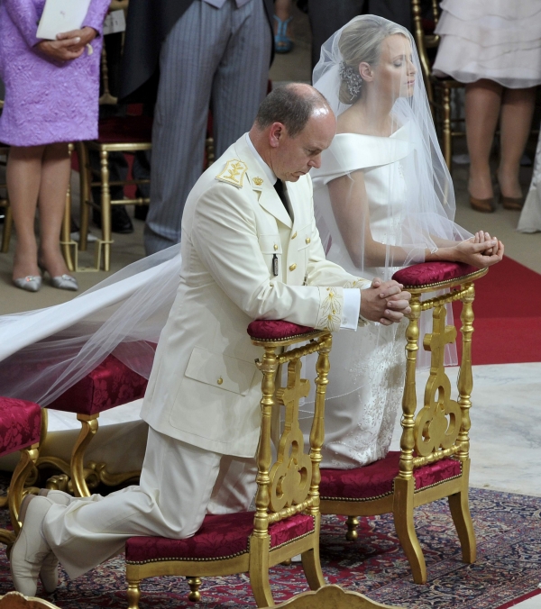  Αλβέρτος   Σαρλίν:Δείτε φωτογραφίες από τον θρησκευτικό γάμο τους