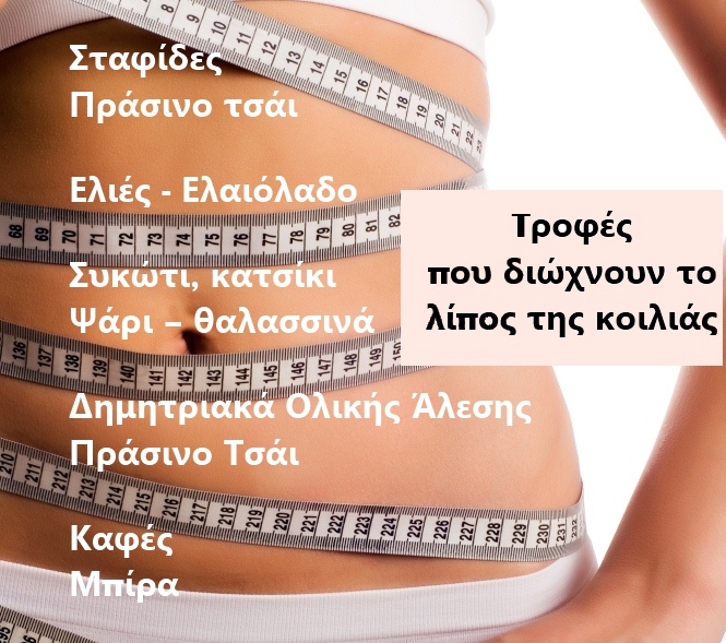 δίαιτα για απώλεια βάρους στην κοιλιά και τα πόδια)