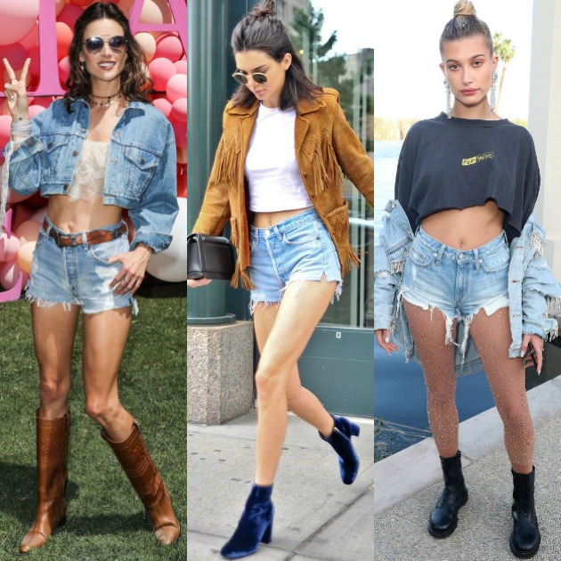 Οι stars επιλέγουν denim shorts