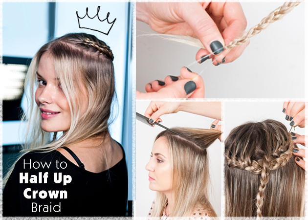 Σαν… στέμμα! Πώς να κάνεις ένα half up crown braid!