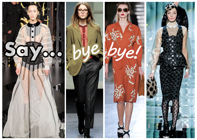 Trends που ήρθαν, trends που φεύγουν! Ποια ρούχα να αφήσεις στο 2011,ποιά να κρατήσεις το 2012!