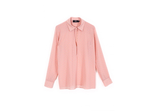 Ροζ πουά πουκάμισο: Φόρεσε την τάση!