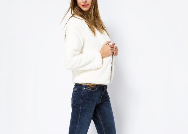 Λευκό γούνινο jacket: Δικό σου με 41,93 €