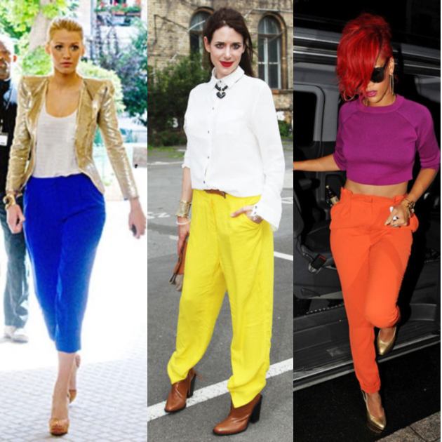 Οι επώνυμες επιλέγουν coloured pants