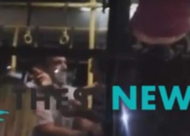 Θεσσαλονίκη: Το βίντεο της μάχης ελεγκτή με επιβάτη λεωφορείου – Η στιγμή που η γυναίκα βγαίνει από το παράθυρο