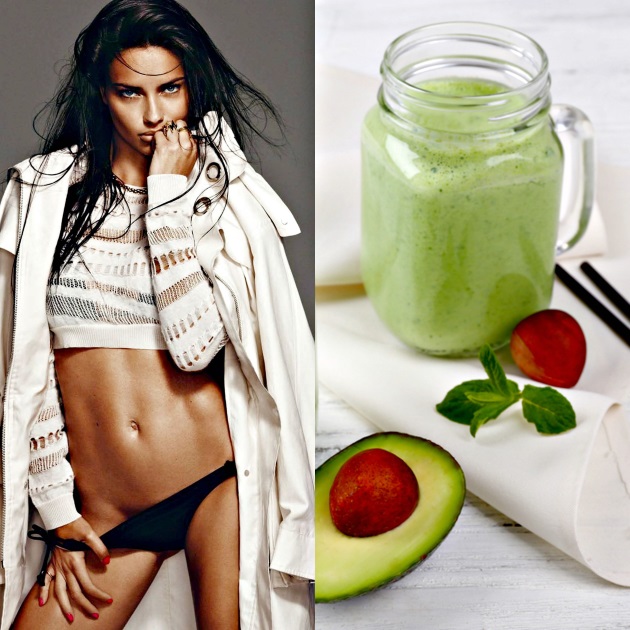 9 | ADRIANA LIMA: Smoothie με αβοκάντο