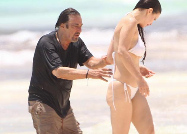 O 77χρονος Αl Pacino, δεν μπορεί να πάρει τα χέρια του από το κορμί της 37χρονης συντρόφου του! [pics]