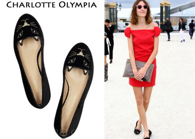 Αυτοκόλλητα νυχιών σε σχήμα γάτας από την Charlotte Olympia!