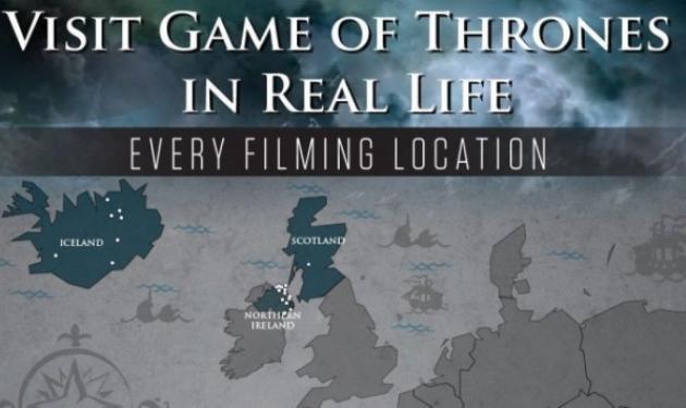 Game of Thrones: Aυτά είναι όλα τα μέρη που γυρίστηκε το θρυλικό σήριαλ!