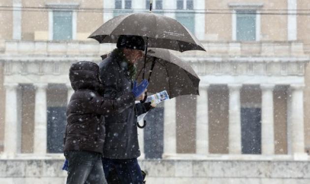 Κακοκαιρία σήμερα και χιόνια στην Πάρνηθα