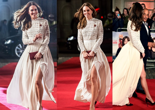 Kate Middleton: Αντιγράφει την Jolie! Χαμός με το σκίσιμο στο φόρεμα της [pics]
