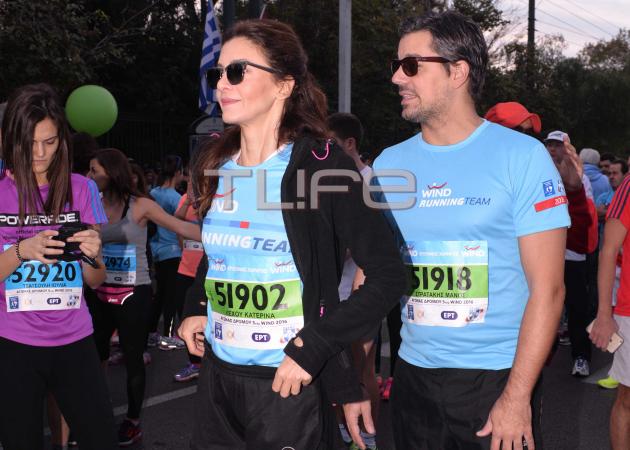 Κατερίνα Λέχου: Με τον σύζυγό της στο Μαραθώνιο! Φωτογραφίες