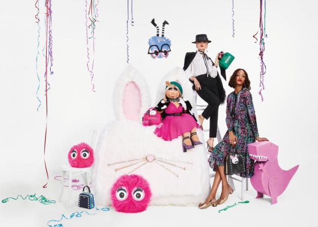 H Miss Piggy και η Jourdan Dunn στην εορταστική καμπάνια της Kate Spade!