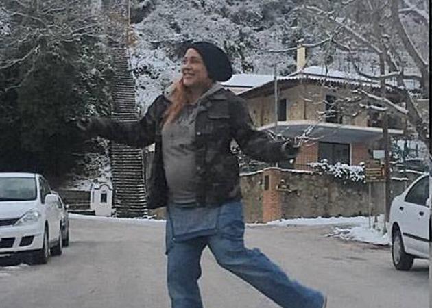 Πηνελόπη Αναστασοπούλου: Στα χιόνια με τον αγαπημένο της λίγο πριν γεννήσει! Φωτογραφίες