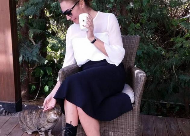 Tατιάνα Στεφανίδου: Σαββατιάτικη βόλτα με casual chic look!