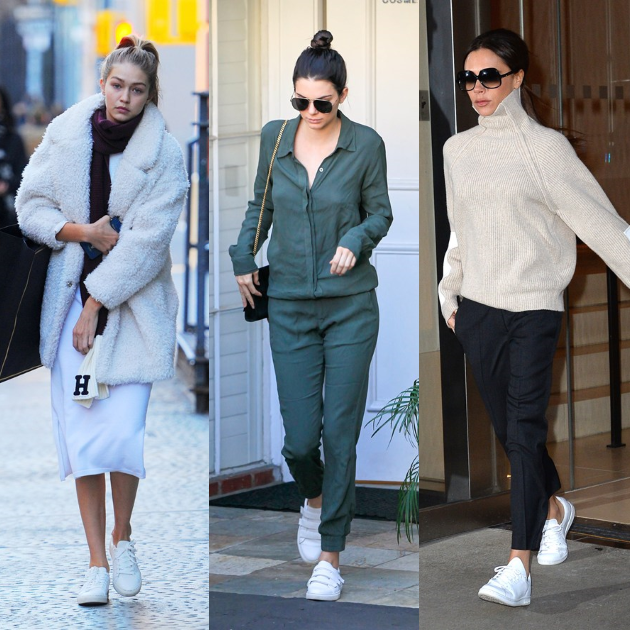 Οι stars επιλέγουν λευκά sneakers!