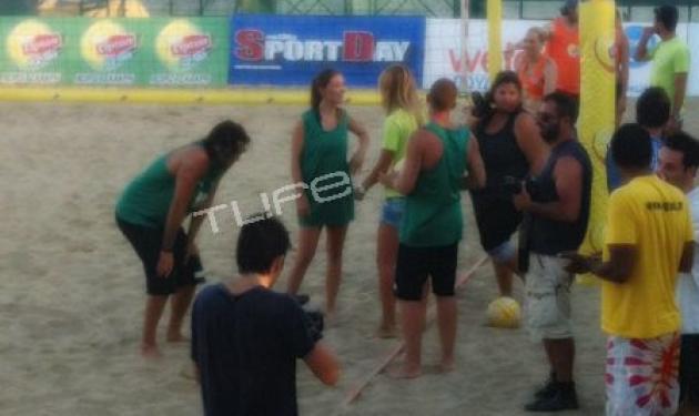 Δ. Καμπούρη: Έπαιξε beach volley μαζί με άλλους celebrities για καλό σκοπό!