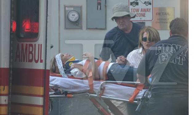 Διάσημη ηθοποιός τραυματίστηκε στο κεφάλι και μεταφέρθηκε στο νοσοκομείο!
