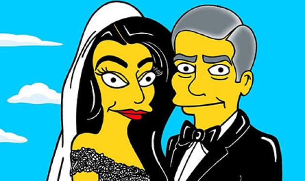 George Clooney – Amal Alamuddin: Έγιναν cartoons μετά το λαμπερό γάμο στη Βενετία!