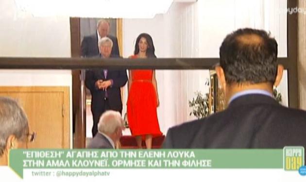 Amal Alamuddin: Το κόκκινο φόρεμα και το prive δείπνο με την οικογένεια Βαρδινογιάννη!