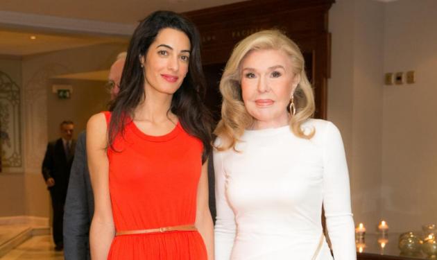Amal Alamuddin: Όλα όσα έγιναν στο δείπνο με την Μαριάννα Βαρδινογιάννη! Φωτογραφίες