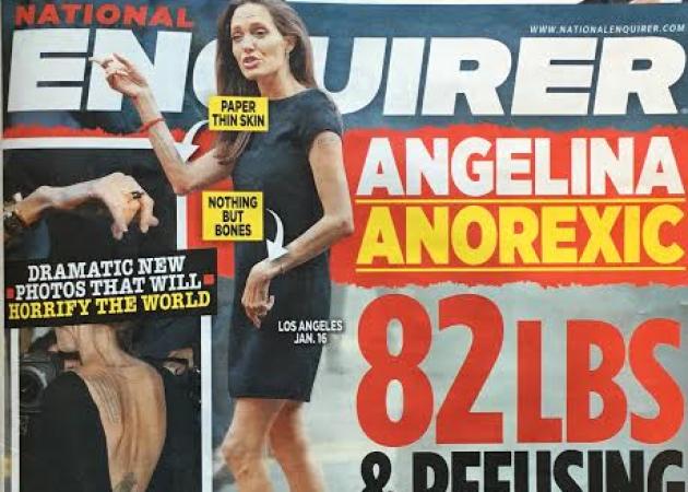 “Βόμβα” από το Νational Enquirer – Η Angelina Jolie ζυγίζει… 37 κιλά!