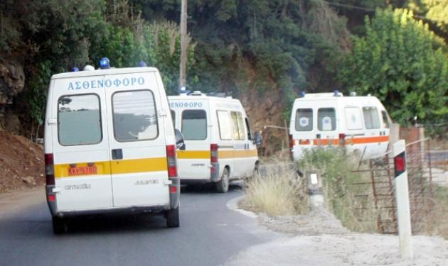 Ένας νεκρός και τέσσερις τραυματίες σε τροχαίο στο Ηράκλειο