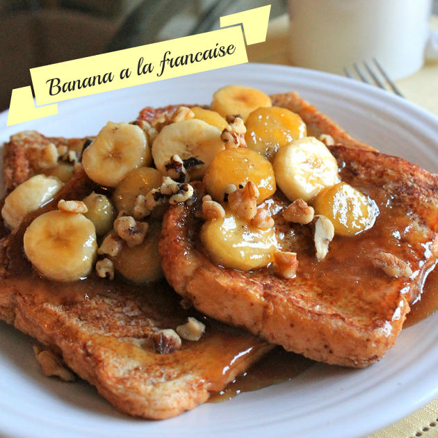 French Toast με μπανάνα και ξηρούς καρπούς