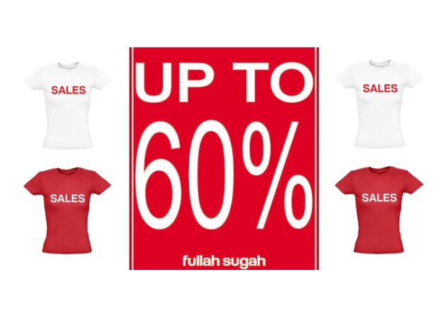 Fullah Sugah:Οι εκπτώσεις αγγίζουν το -60%!!!