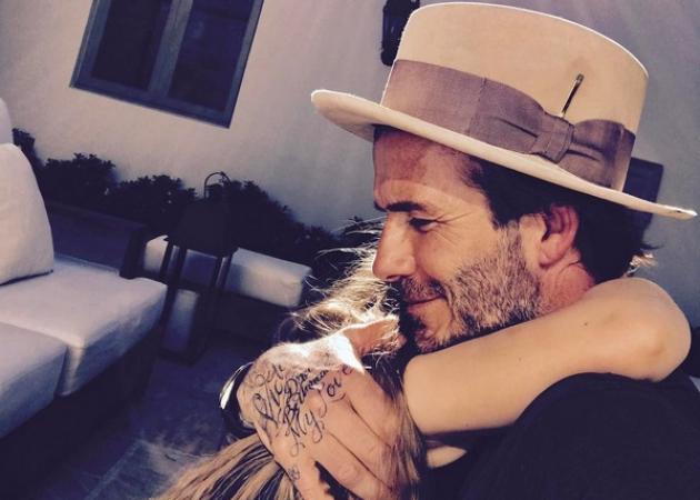 David Beckham: Μετά τη Victoria, φιλά κι ο ίδιος την κόρη του Harper στο στόμα!
