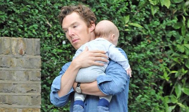 Benedict Cumberbatch: Οι πρώτες φωτογραφίες του Σέρλοκ Χολμς με τον γιο του!