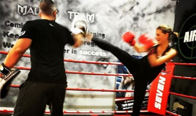 Τατιάνα Μπλάτνικ: Ξεκίνησε τη μέρα της με προπόνηση kick boxing!