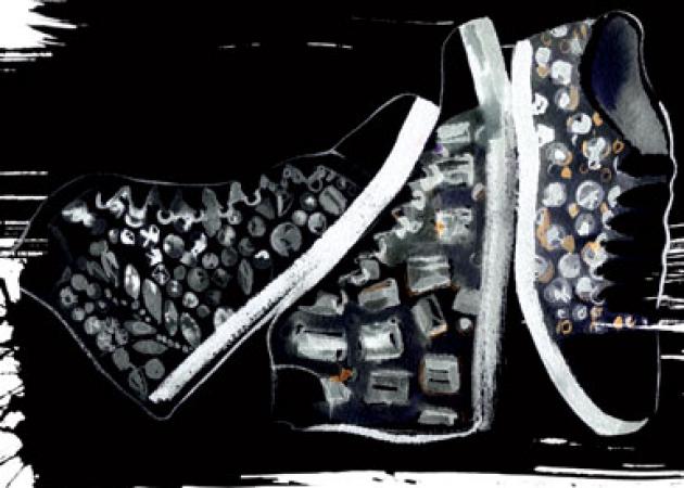 Lanvin sneakers με κρύσταλλα!