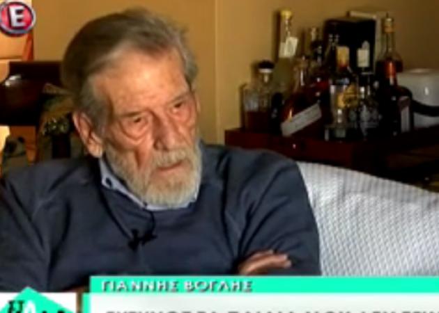 Γιάννης Βόγλης: Η τελευταία τηλεοπτική του συνέντευξη – Βίντεο