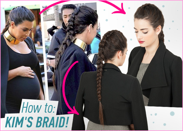 Πώς να κάνεις την stylish πλεξίδα της Kim Kardashian!