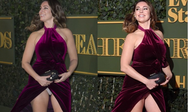 Χαμός με το αποκαλυπτικό ατύχημα της Kelly Brook! Σηκώθηκε το φόρεμα και…