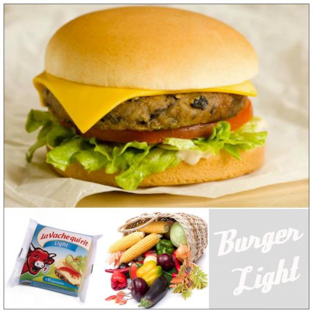 Burger Λαχανικών με  La Vache Qui Rit® Light