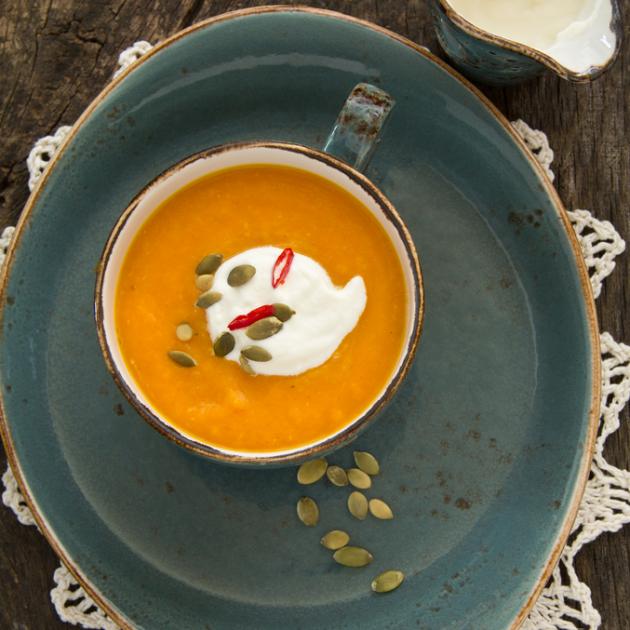 Κρεμώδης σούπα με καρότο και τζίντζερ