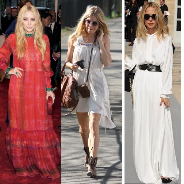 Oι celebrities κάνουν boho chic ντύσιμο