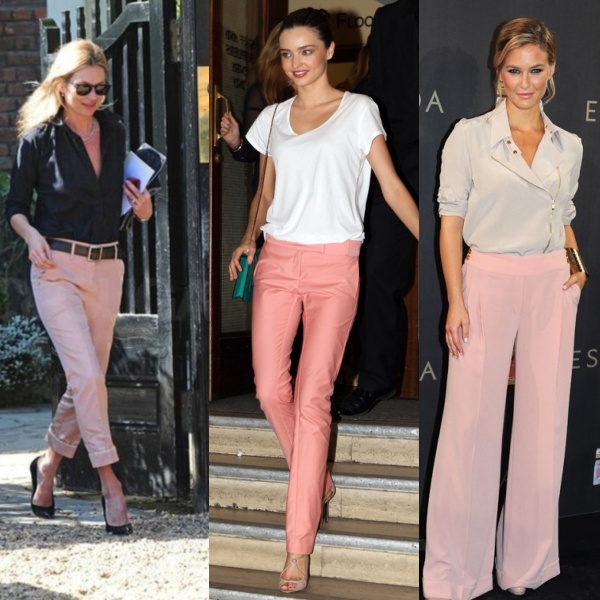 Oι celebrities φοράνε παστέλ ροζ παντελόνια!