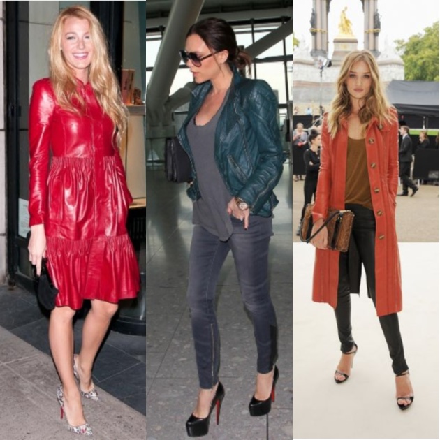 Oι celebrities επιλέγουν δεμάτινα jackets με χρώμα!