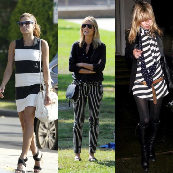 Oι celebrities φοράνε άσπρες – μαύρες ρίγες
