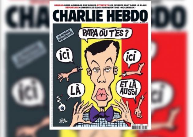 Το ντροπιαστικό πρωτοσέλιδο του Charlie Hebdo για το μακελειό στις Βρυξέλλες