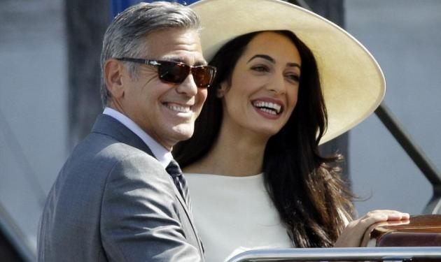 George Clooney – Amal Alamuddin: Πόσο κόστισε ο πολιτικός γάμος τους στη Βενετία;