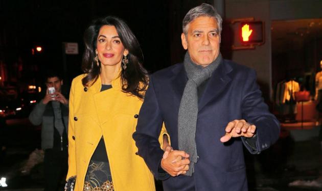 George Clooney – Amal Alamuddin: Χέρι χέρι για ρομαντικό δείπνο!