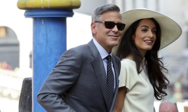 George Clooney – Amal Alamuddin: Παντρεύτηκαν και με πολιτικό γάμο στη Βενετία!