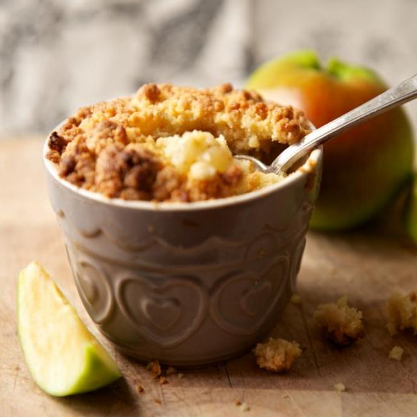 Crumble μήλου με βρώμη