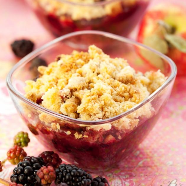 5 | Crumble μήλου με blackberry