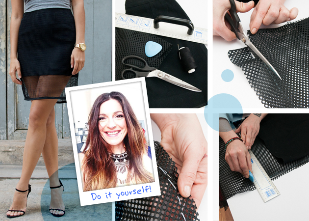 DIY: Η Πόπη Αναστούλη σου δείχνει πως να φτιάξεις μια sporty-chic pencil φούστα!