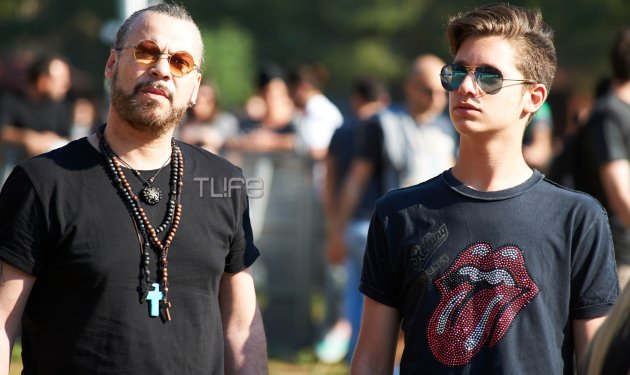 Ο Χρήστος Δάντης μαζί με το γιο του στο Rockwave! Φωτογραφίες